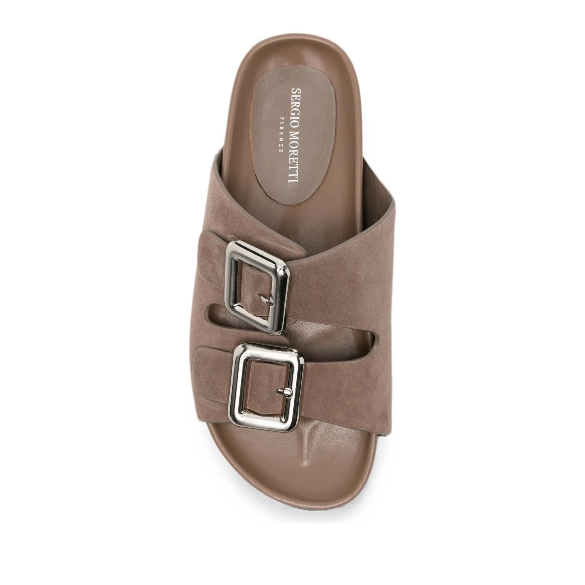 Women's Beige Wedge Open-Toe Slippers