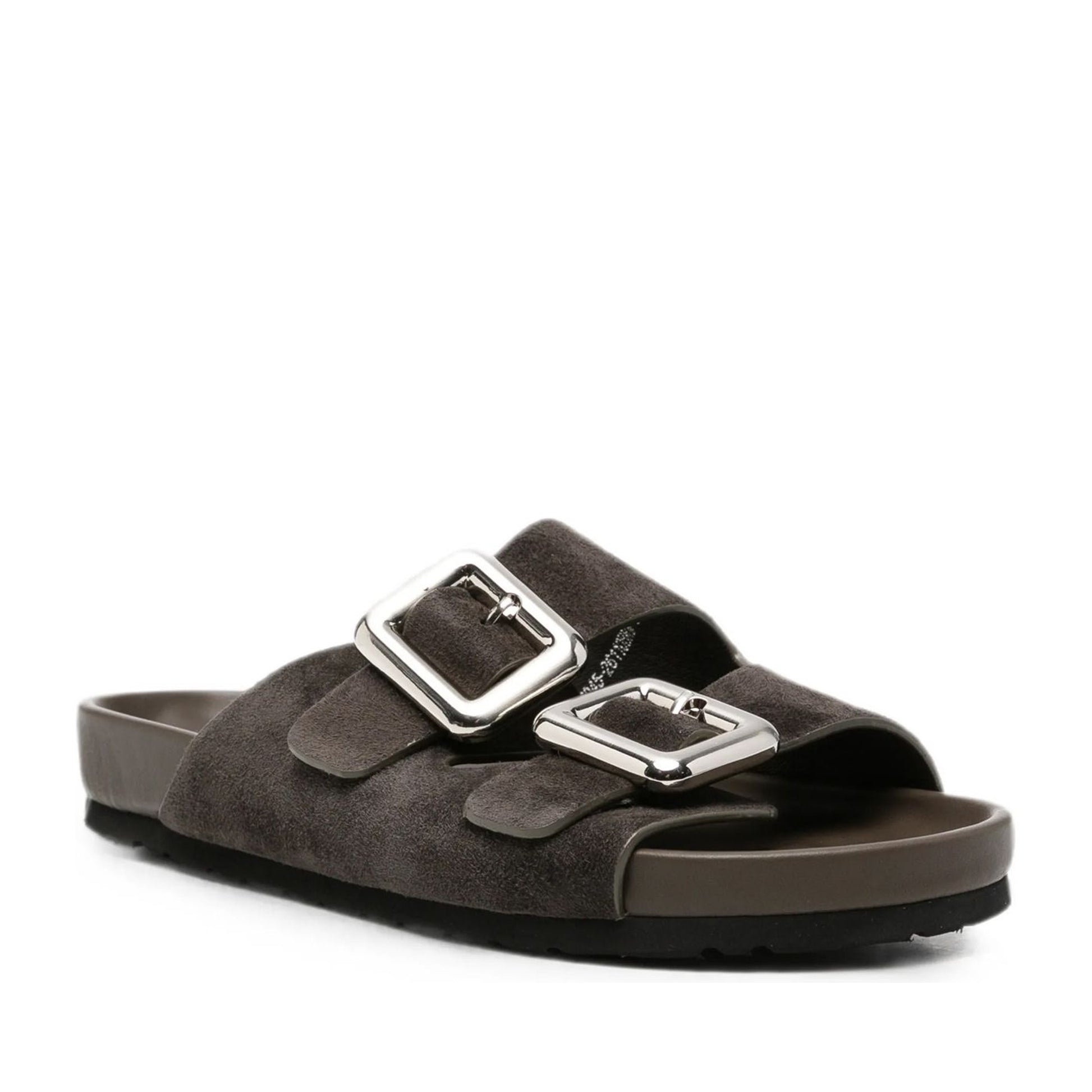 Women's Brown Wedge Open-Toe Slippers