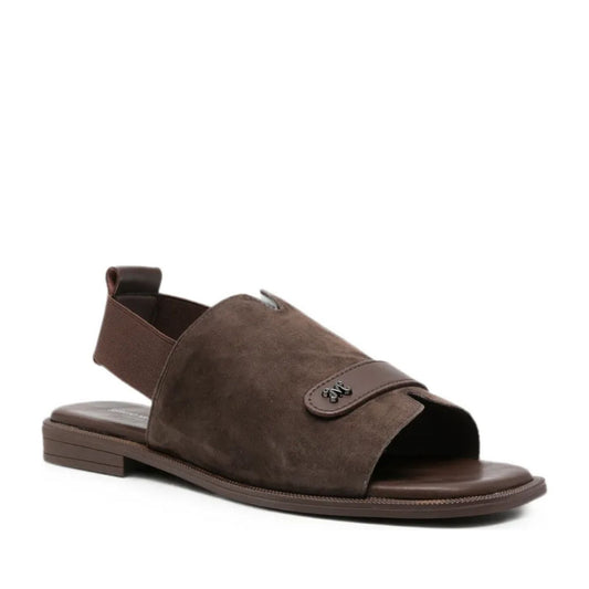 Women's Brown Open-Toe Sandals