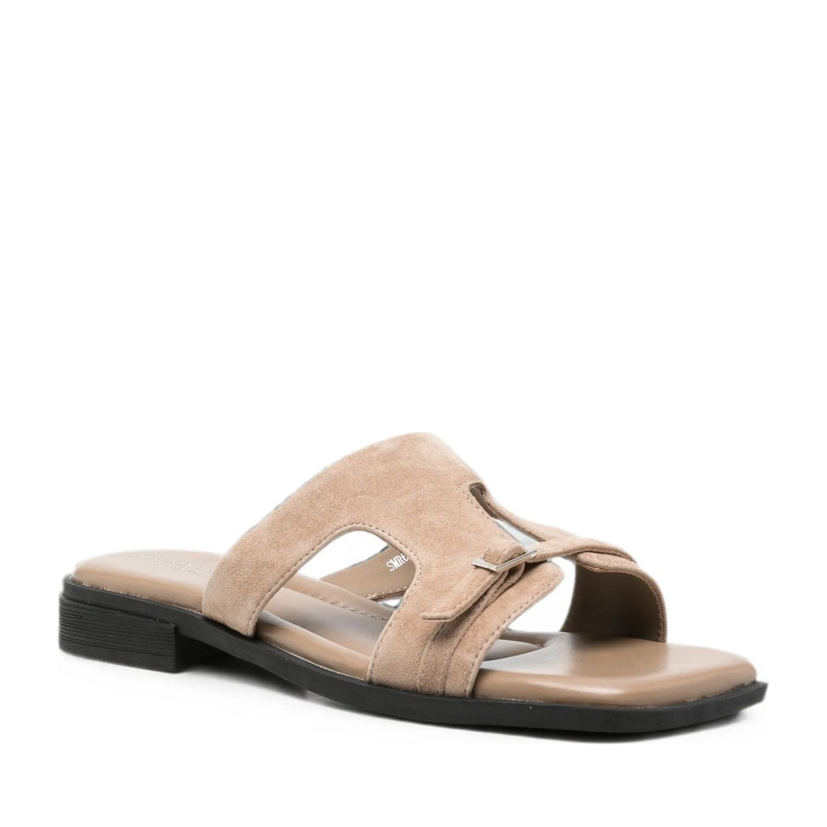 Women's Beige Open-Toe Slippers