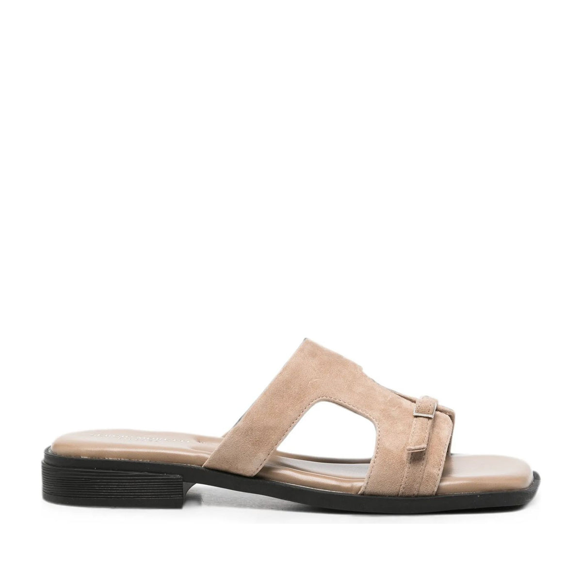 Women's Beige Open-Toe Slippers