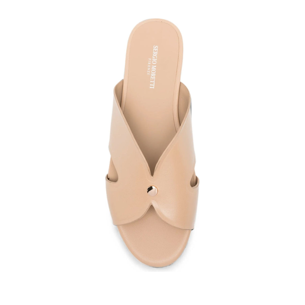 Women's Beige Open-Toe Slippers