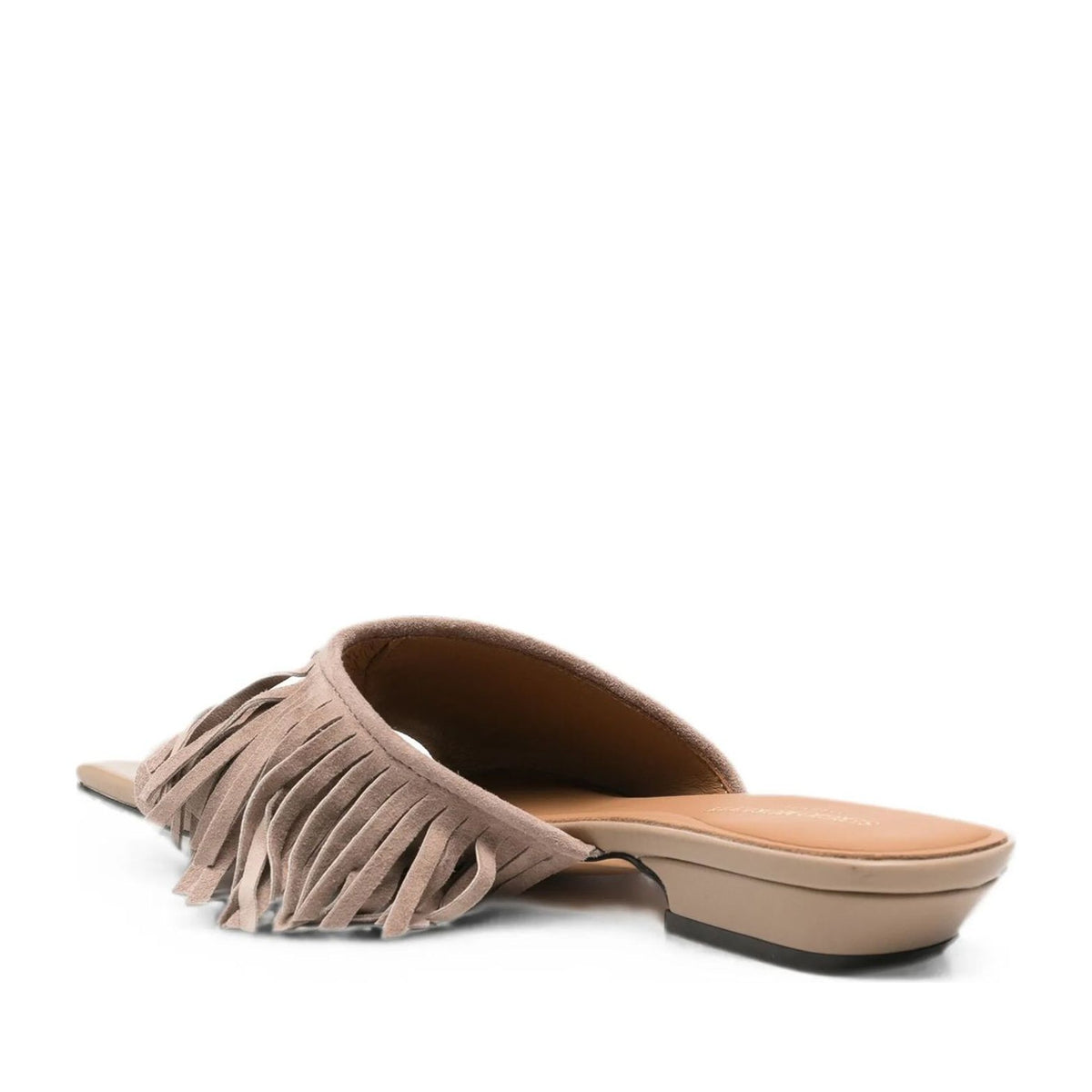 Women's Beige Open-Toe Slippers