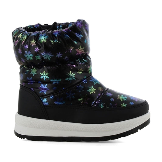 Girls' Black Insulated Ankle Boots