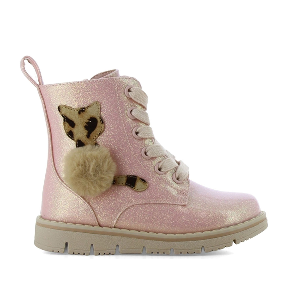 Girls' Pink Ankle Boots
