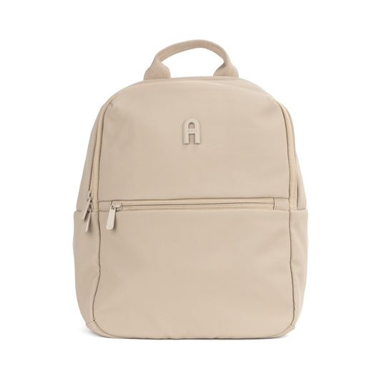 beige backpack