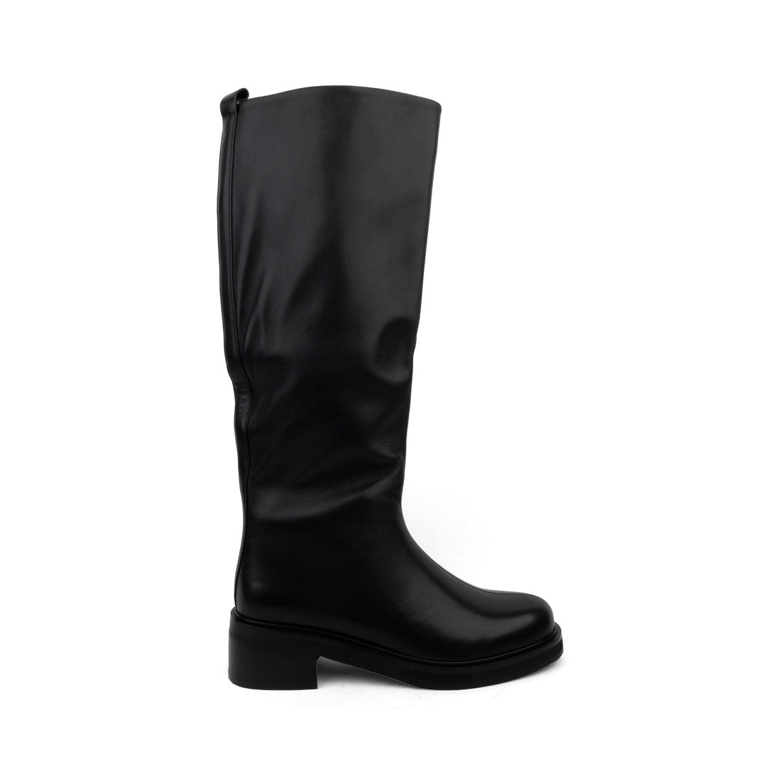 black casual closed boots