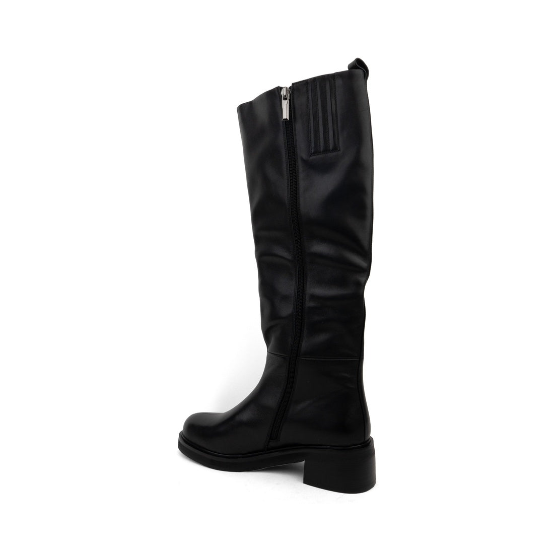 black casual closed boots