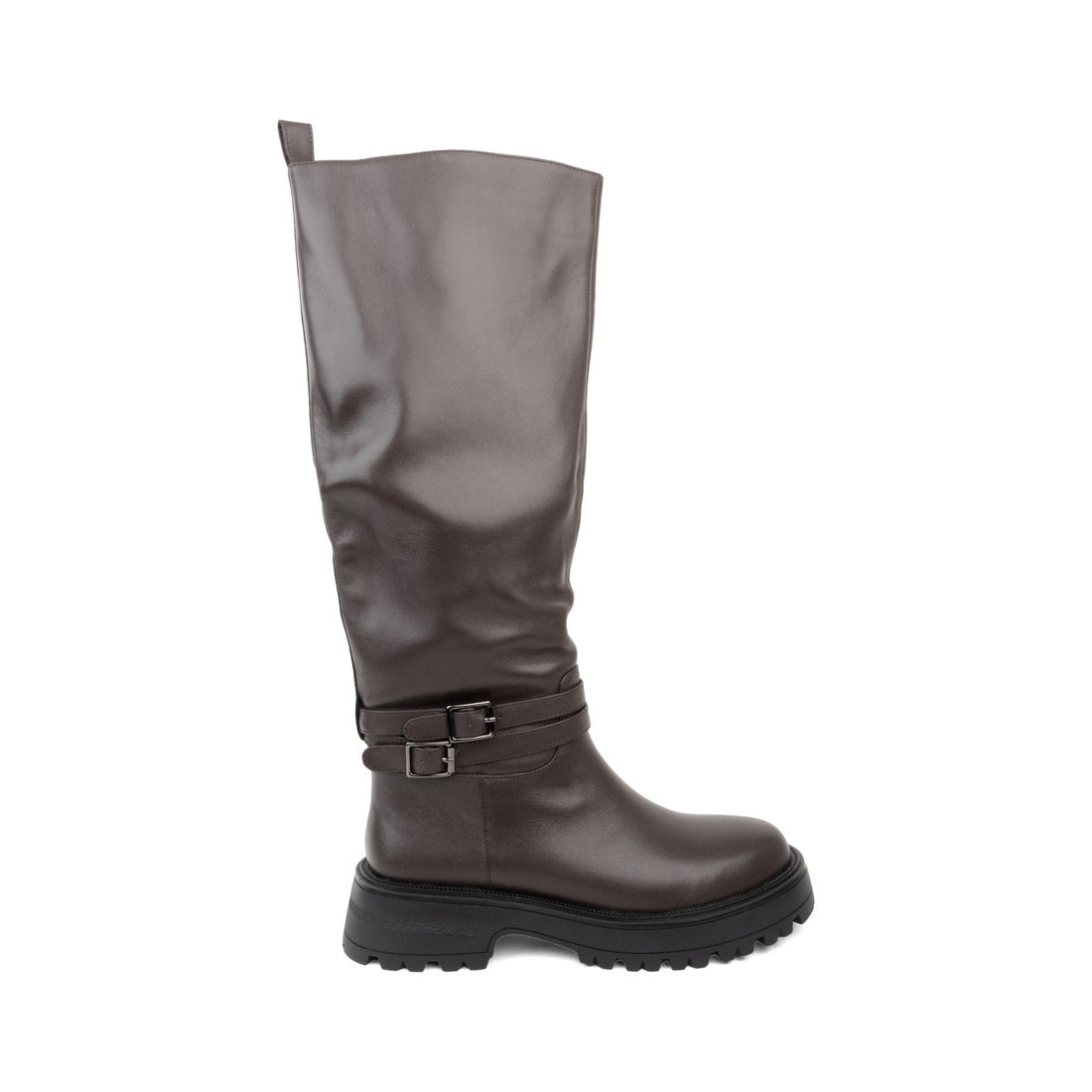 dark brown casual closed boots