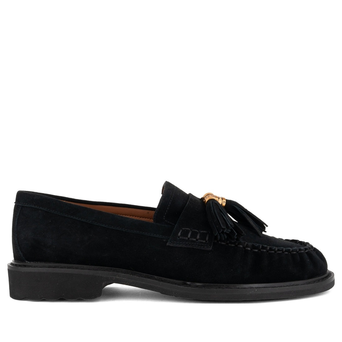 black casual closed loafers