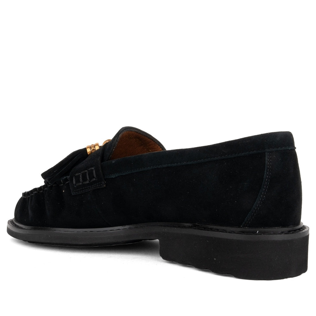 black casual closed loafers