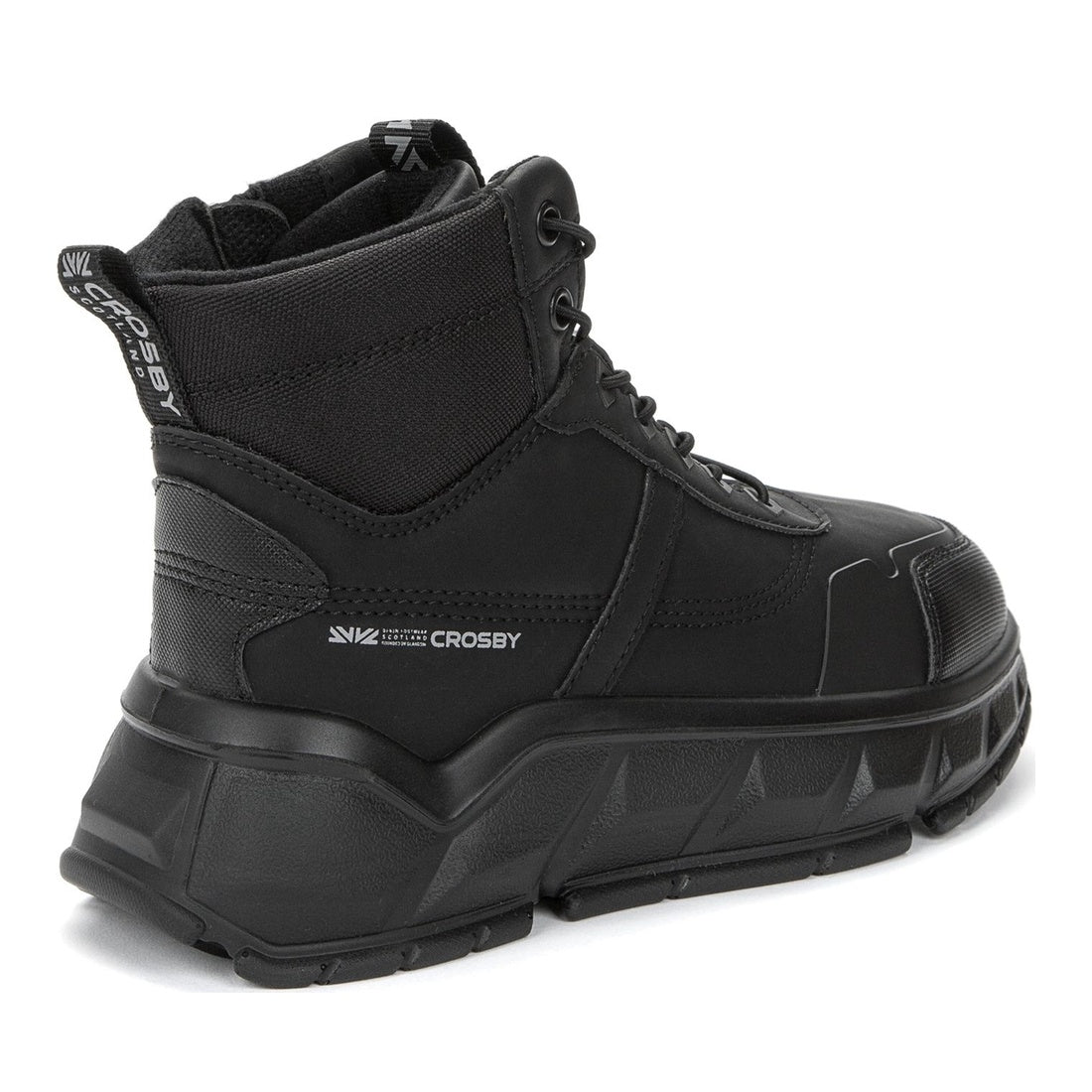 black casual closed booties