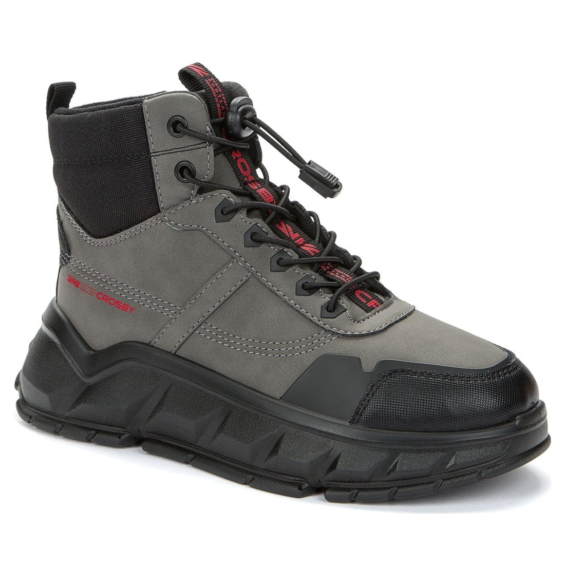 grey casual closed booties