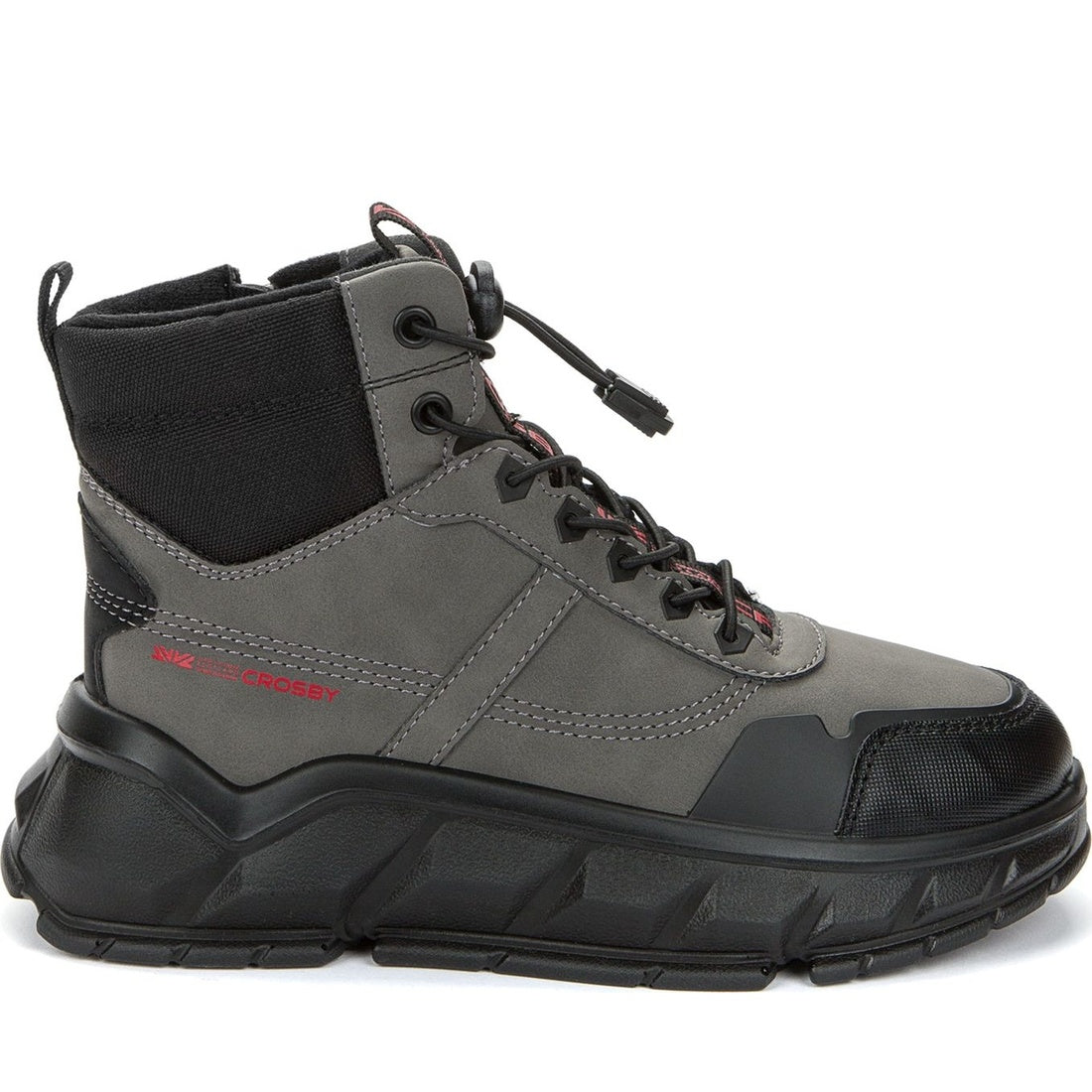 grey casual closed booties