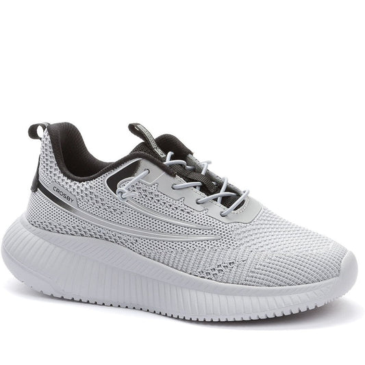 grey casual closed sneakers