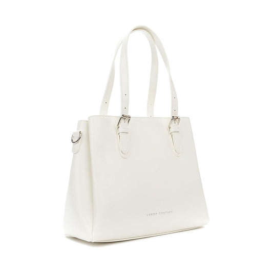 white casual tote bag