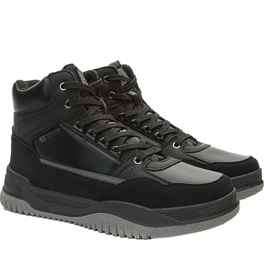 black casual closed booties