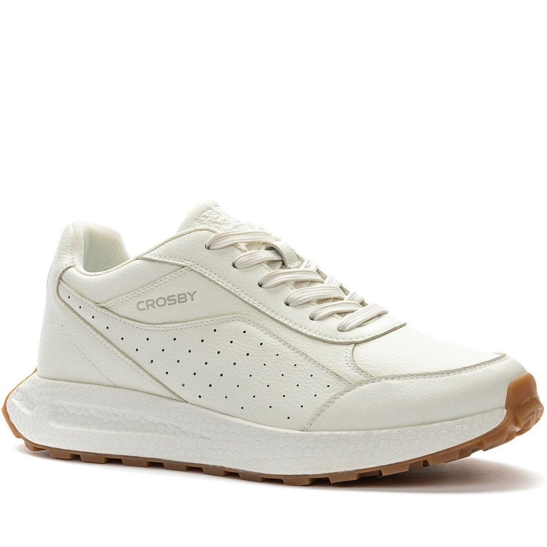 white casual closed sneakers