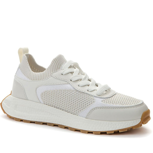 beige casual closed sneakers