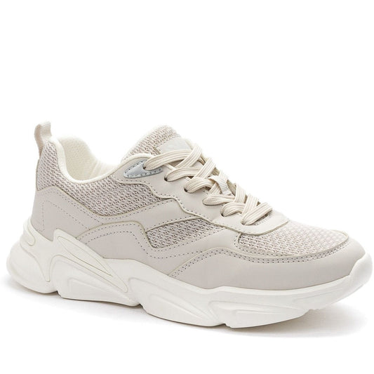 beige casual closed sneakers