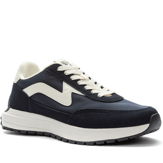 blue casual closed sneakers