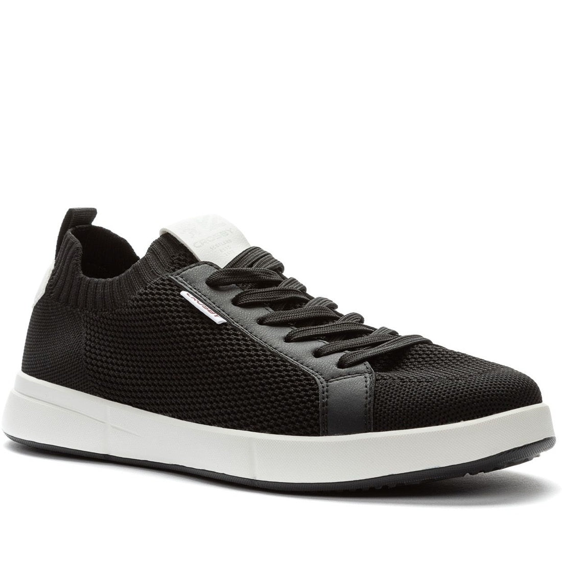 black casual closed sneakers