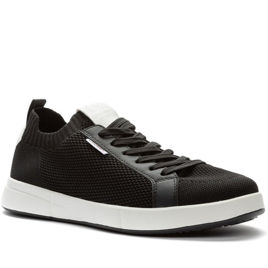 black casual closed sneakers