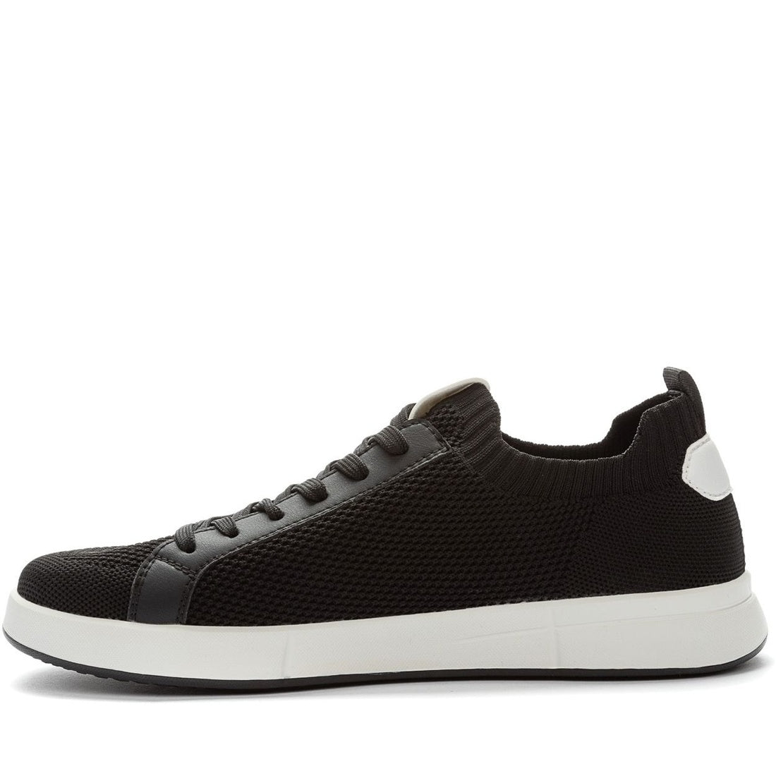 black casual closed sneakers