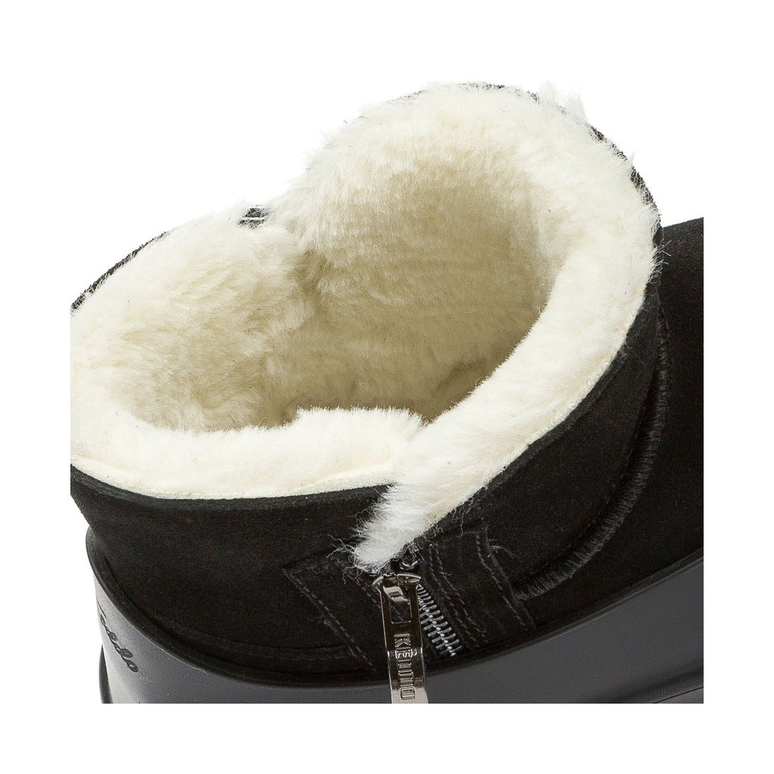 black casual closed booties