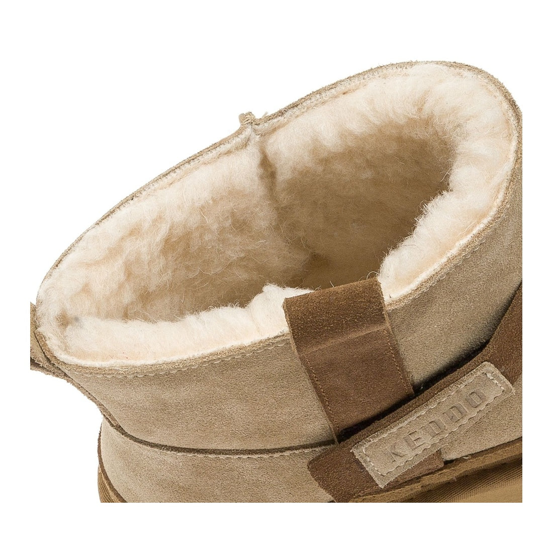 beige casual closed booties