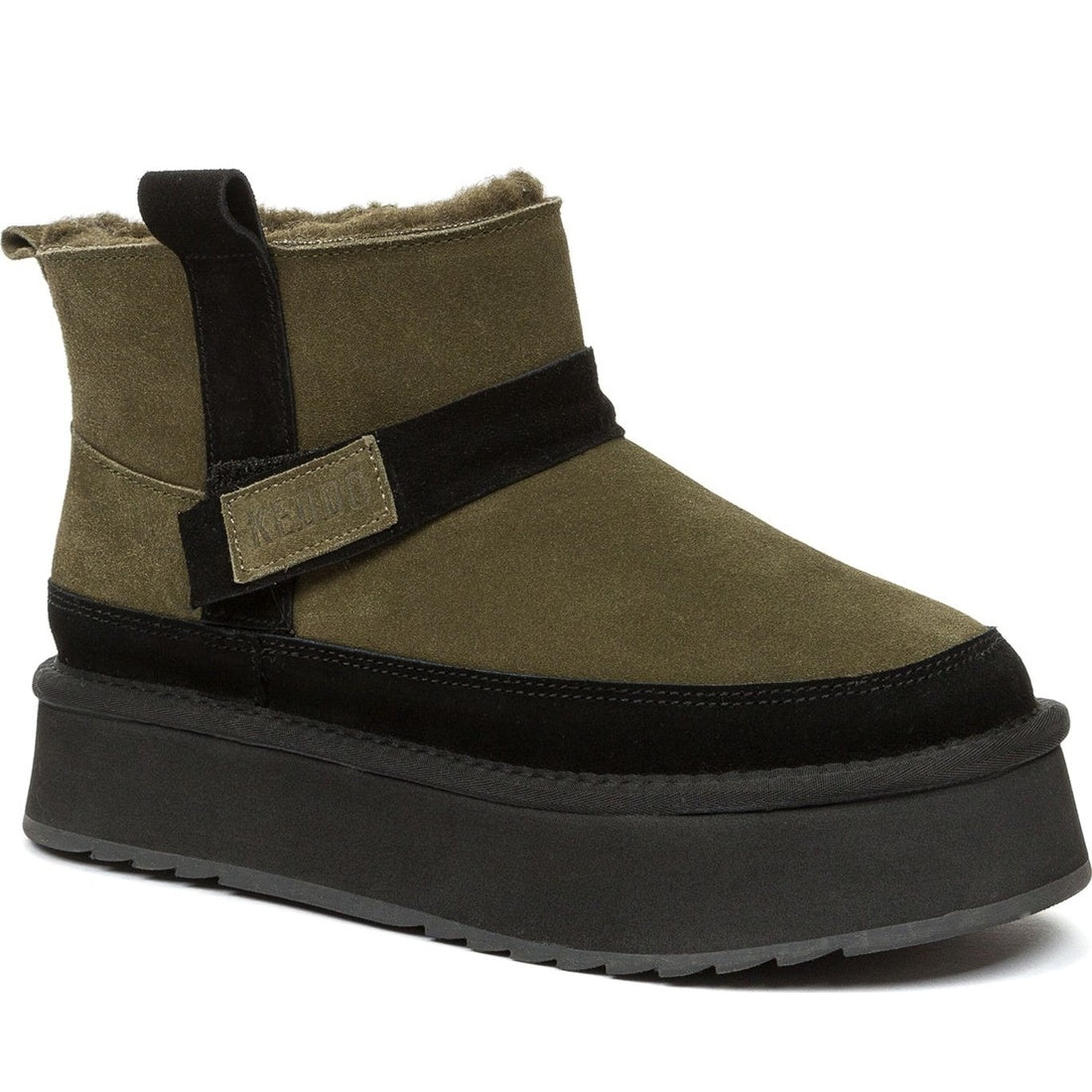 beige casual closed booties