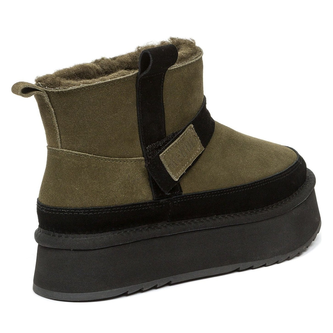 beige casual closed booties