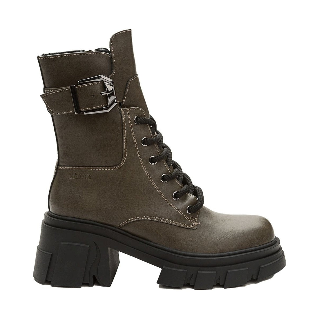 beige casual closed booties