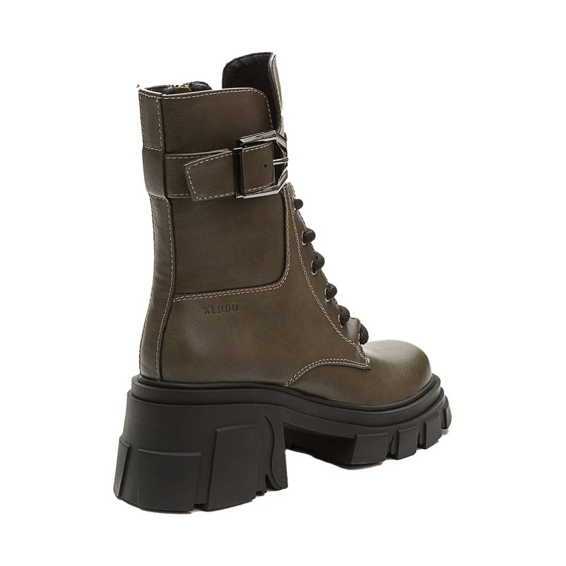 beige casual closed booties