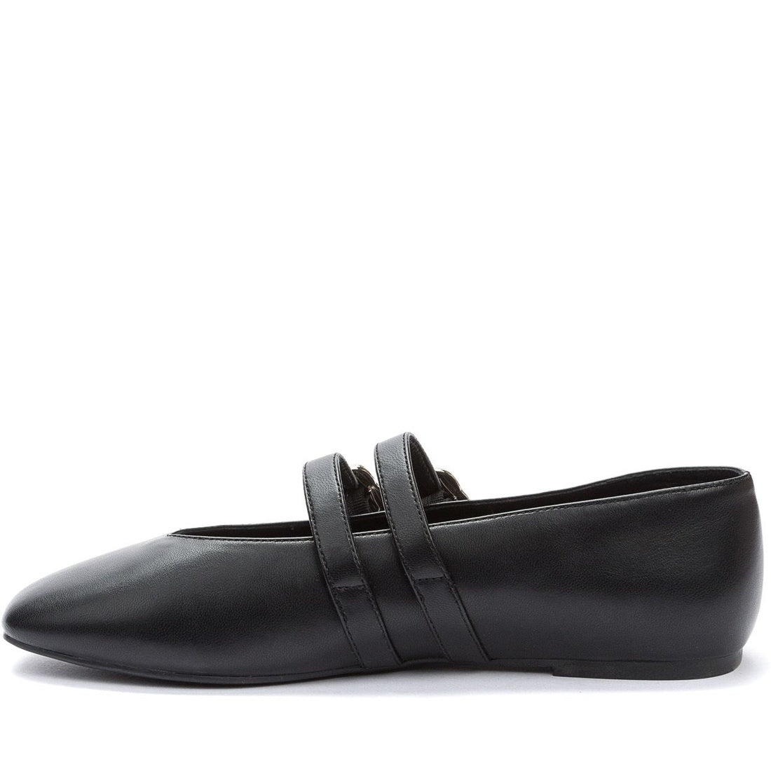 black elegant closed ballerinas