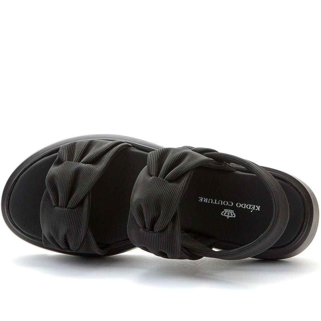 black casual open sandals