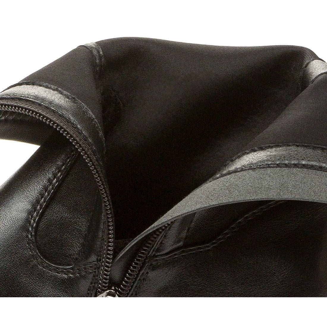 black casual closed booties