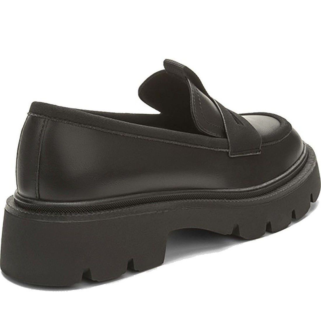 black casual closed loafers