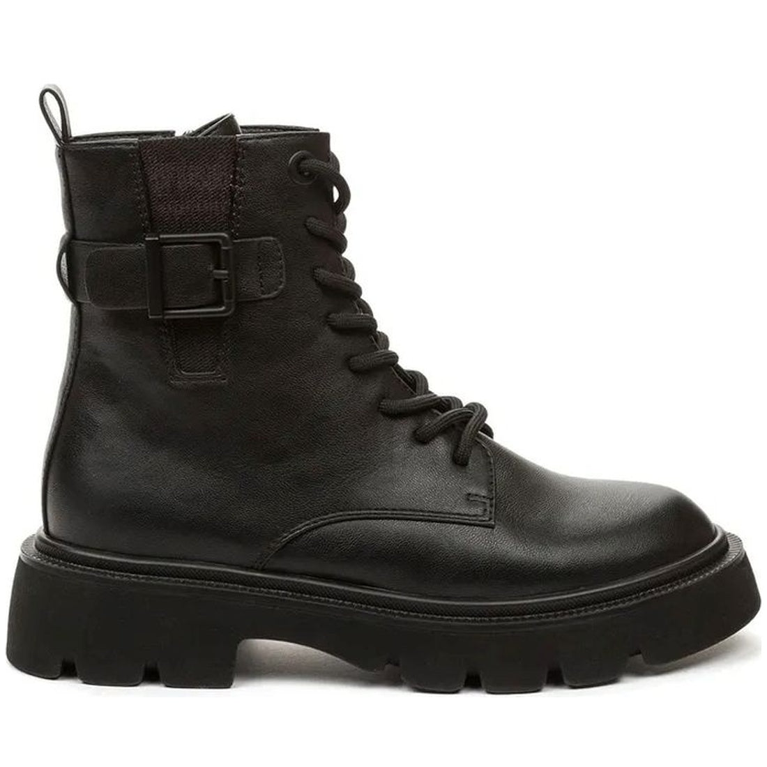 black casual closed booties