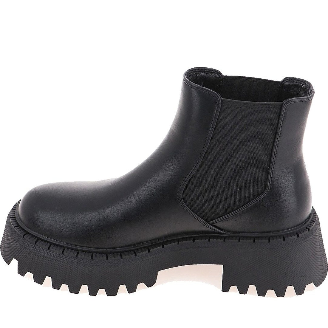 black casual closed booties