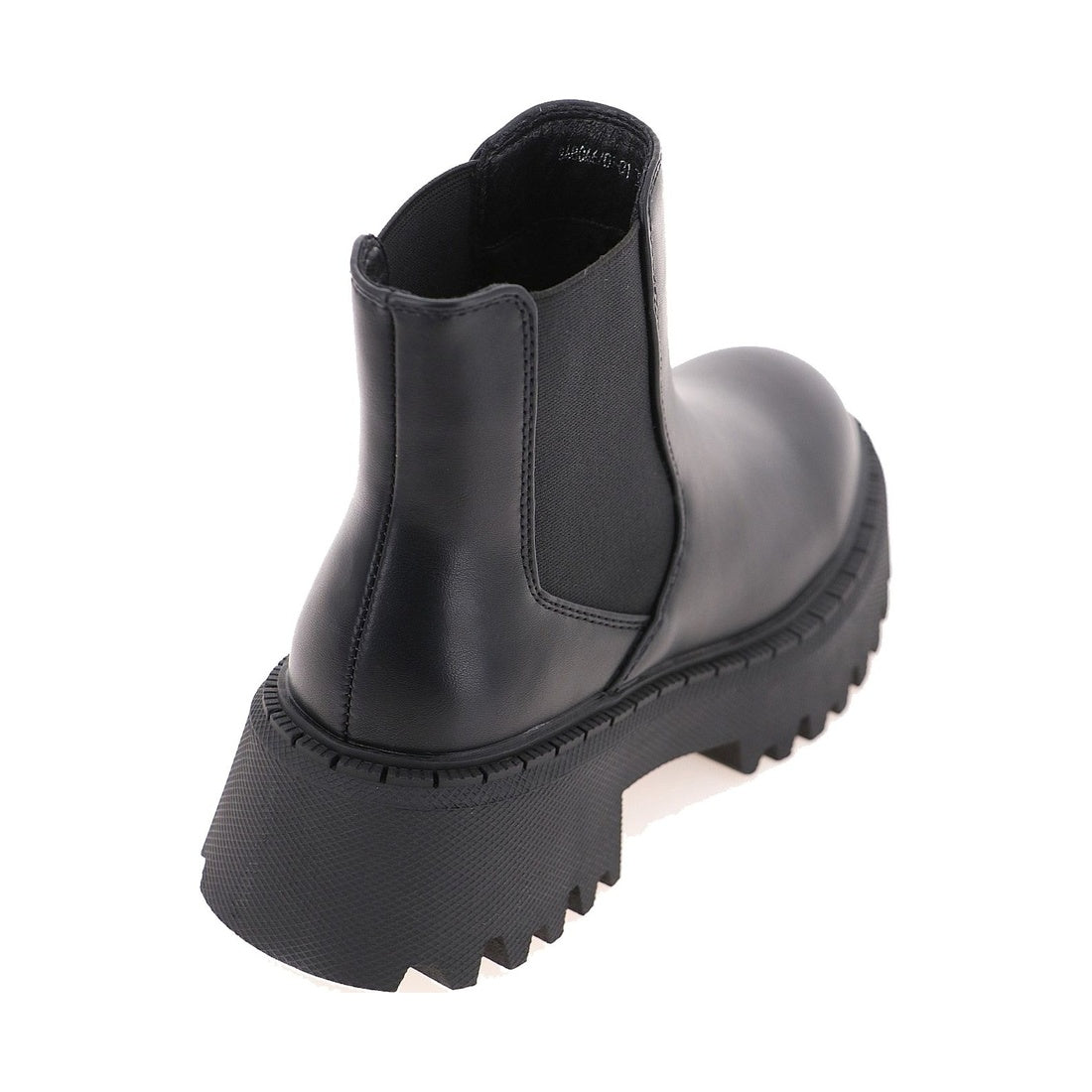 black casual closed booties