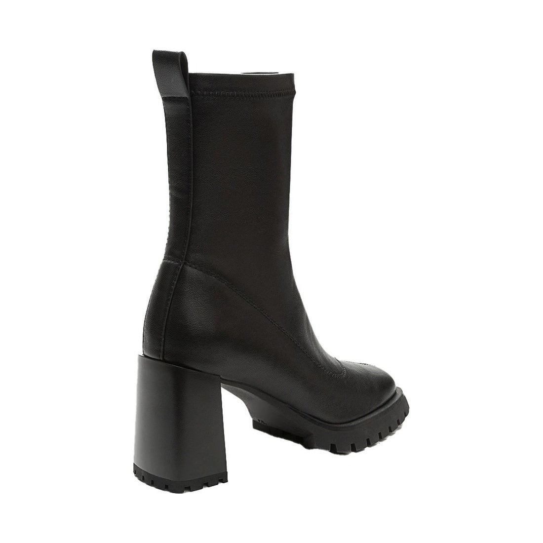 black casual closed booties