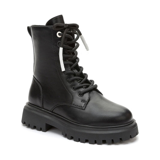 black casual closed booties