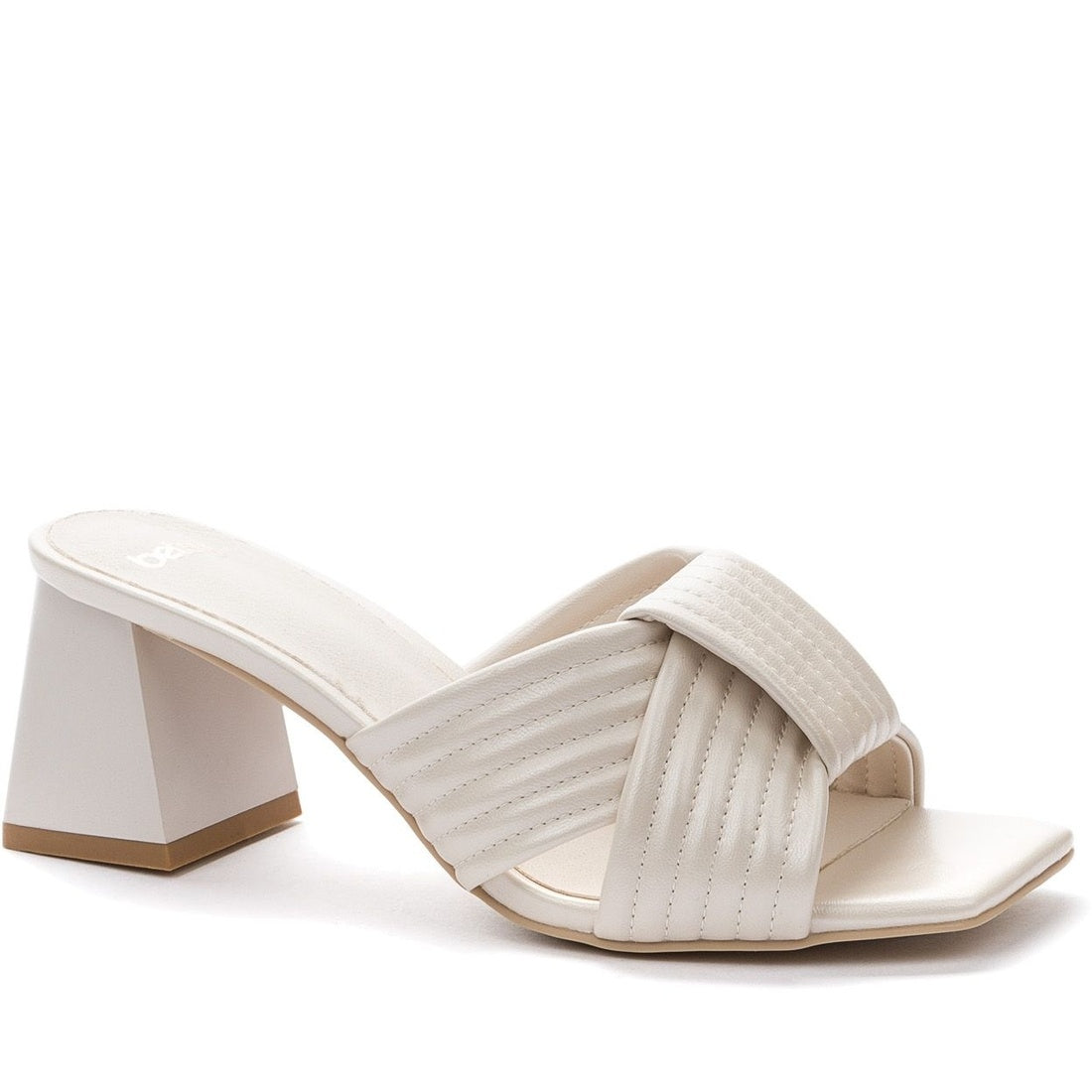 beige elegant open mules