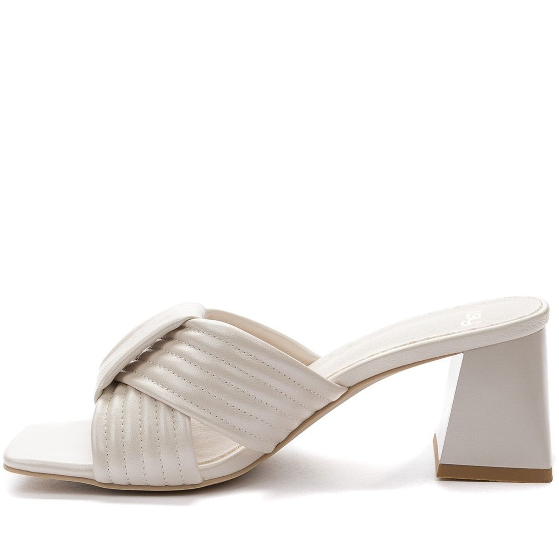 beige elegant open mules