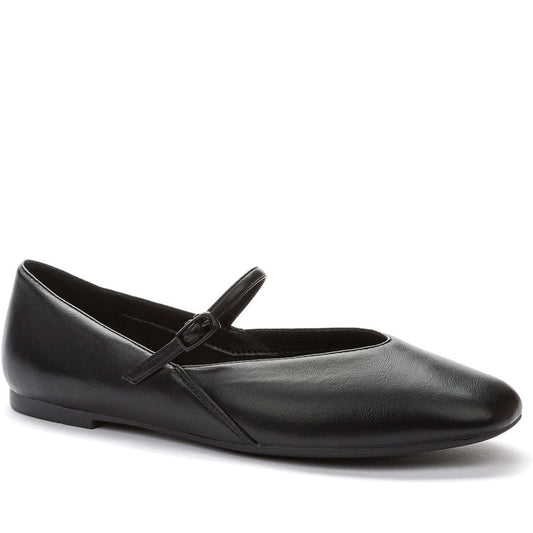 black elegant closed ballerinas