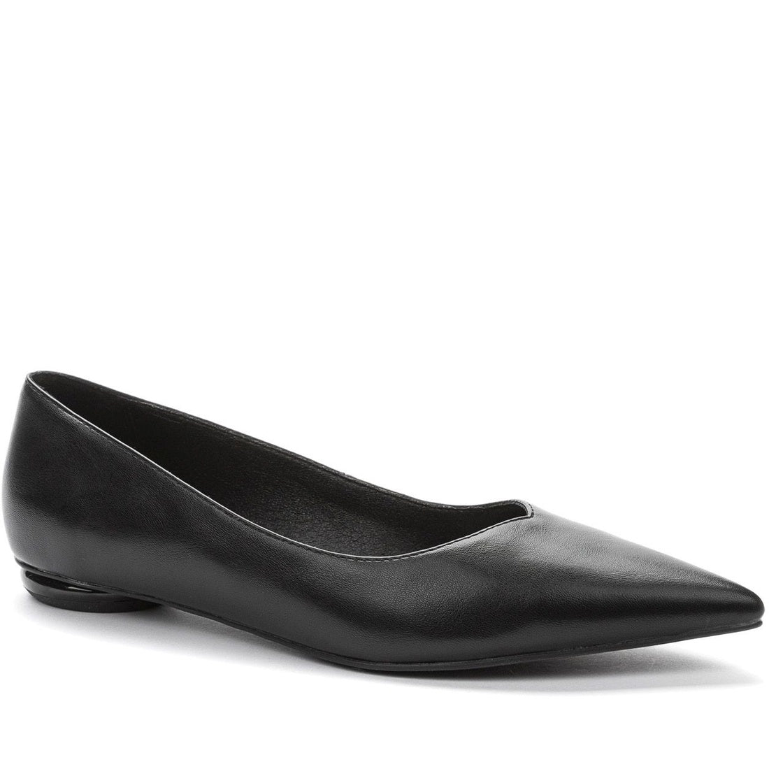 black elegant closed ballerinas