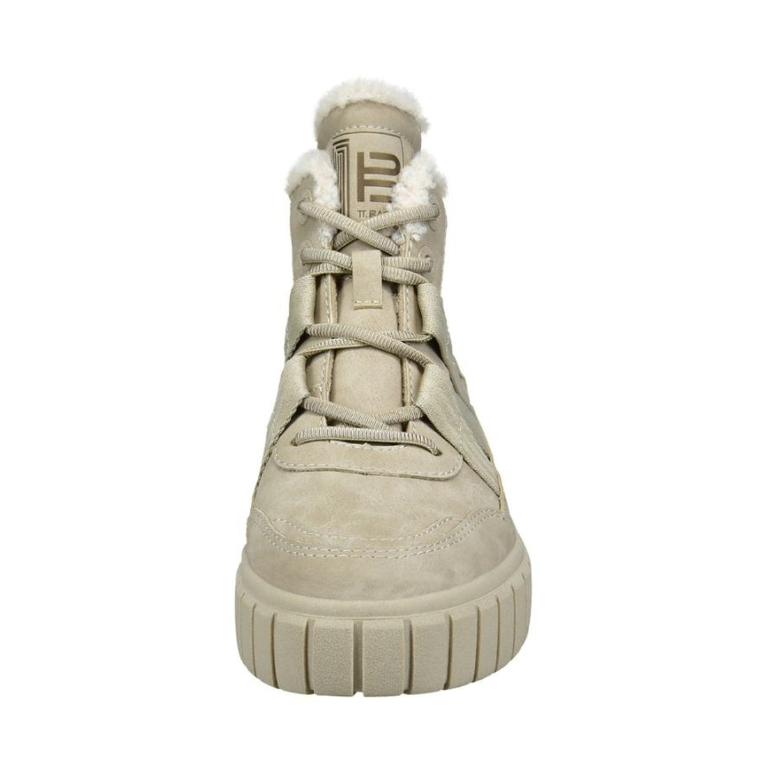 beige casual closed booties