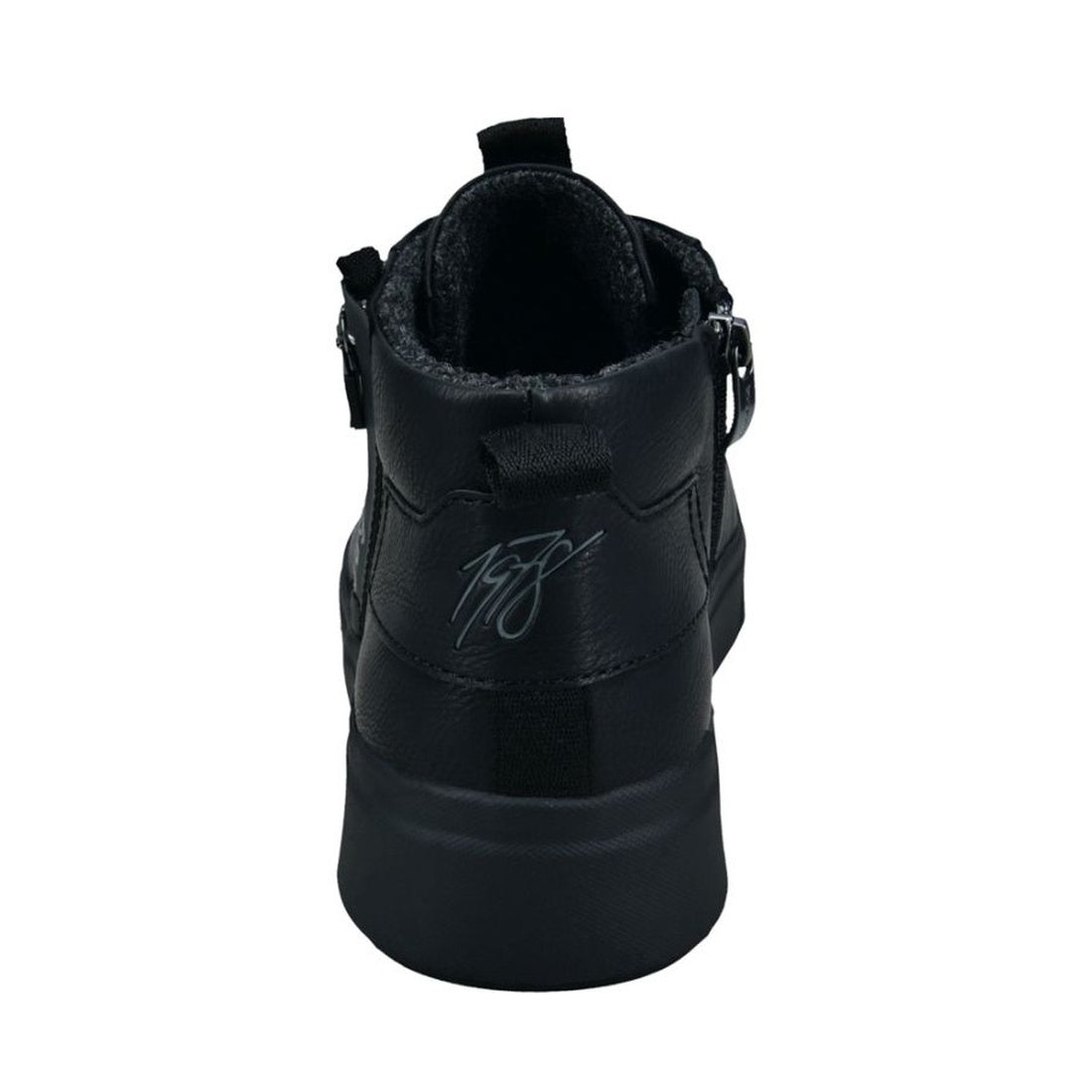 black casual closed booties