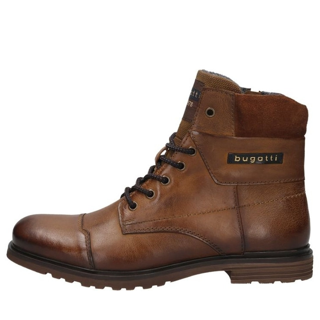 brown casual closed booties